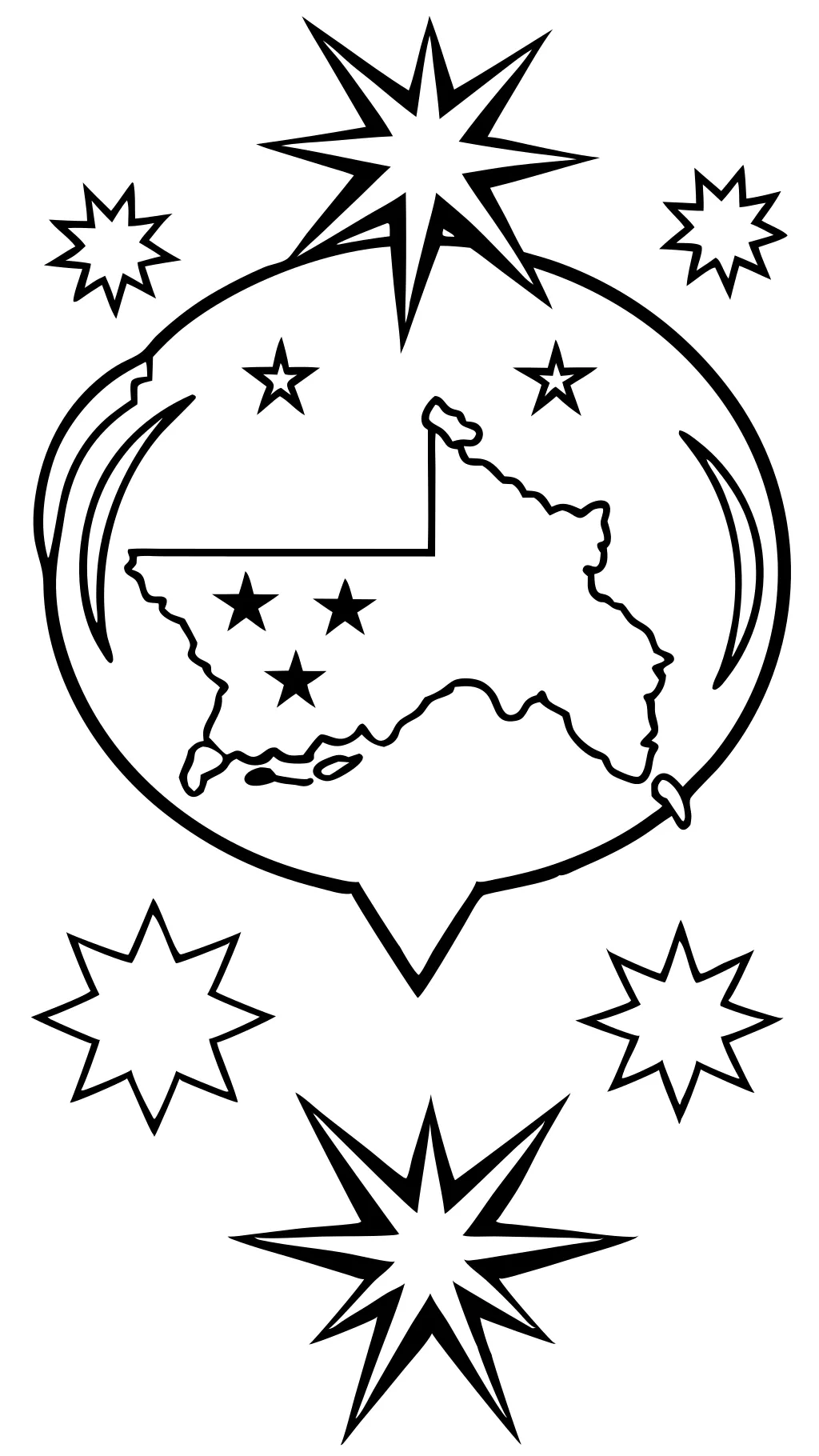 australia flag coloring page